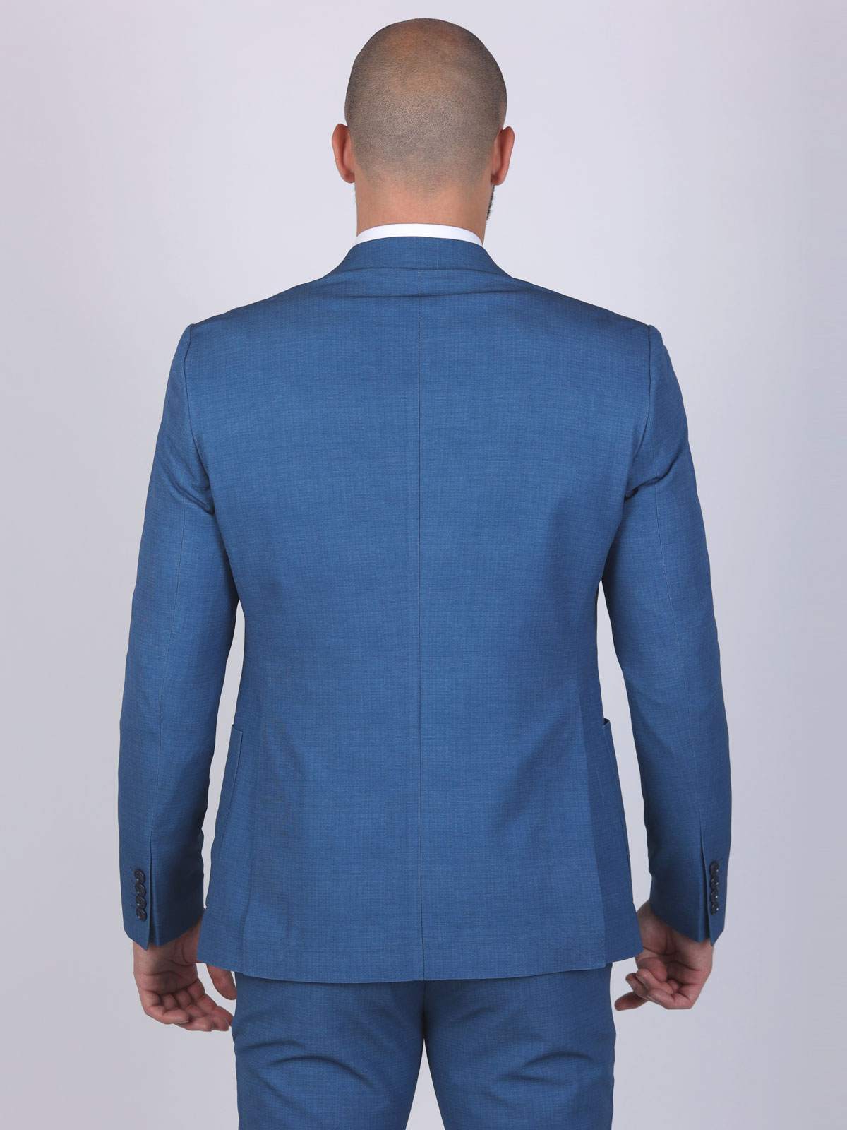 Σπορ κομψό σακάκι σε μπλε χρώμα - 61087 € 146.23 img2