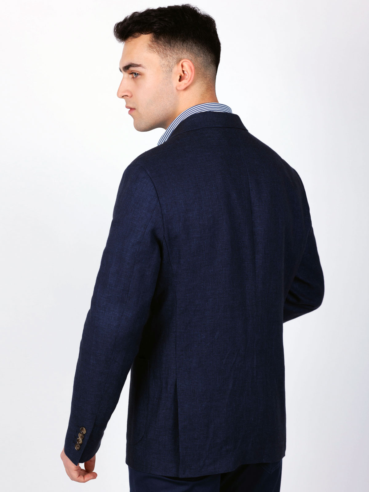 Jachetă pentru bărbați în albastru închi - 61092 € 133.86 img4