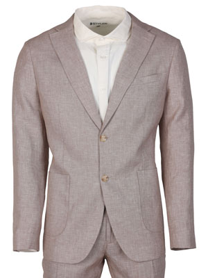 Linen jacket in beige melange - 61104 - € 133.86