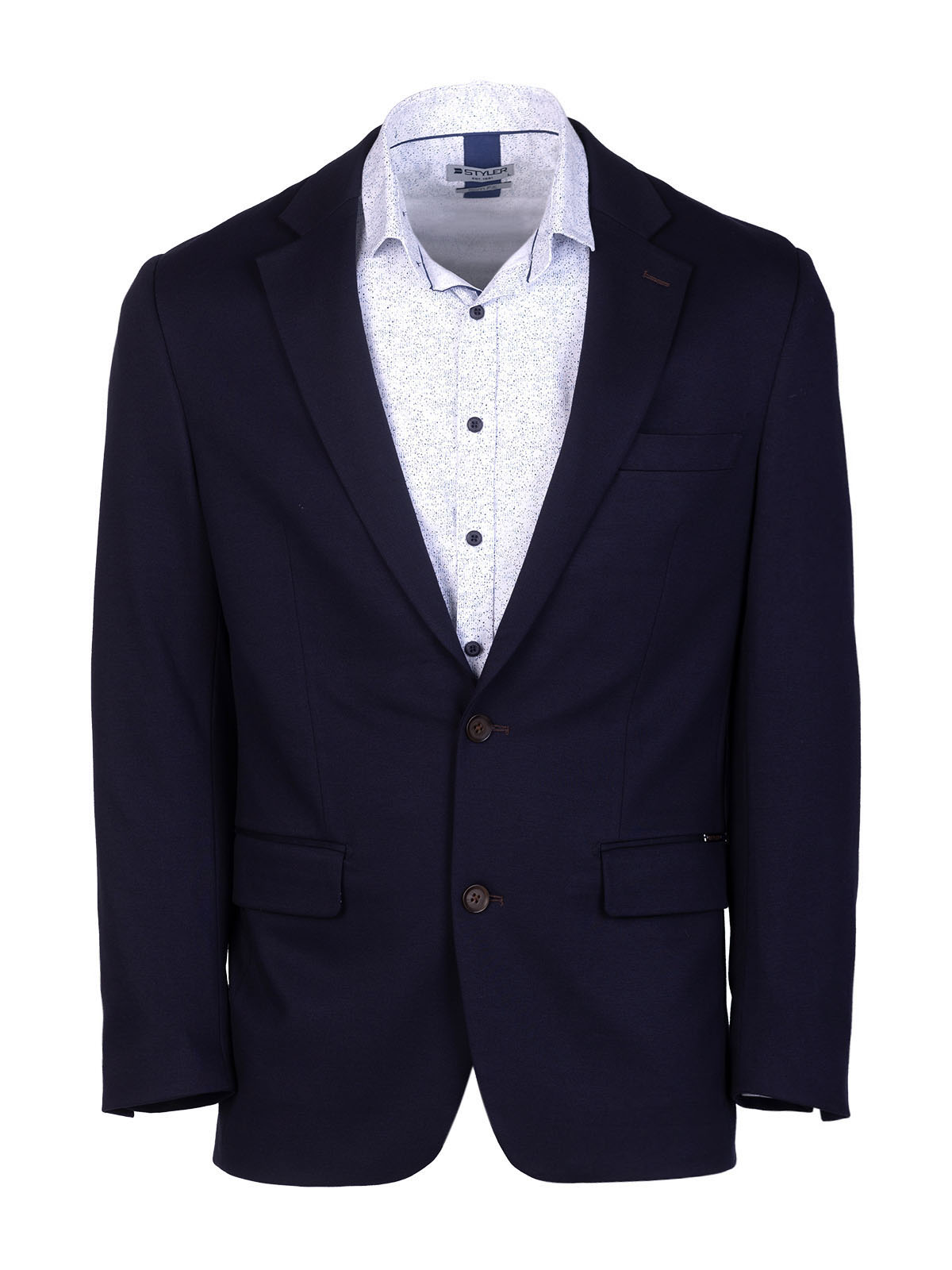 Jachetă albastru închis pentru bărbați  - 61107 € 128.79 img1