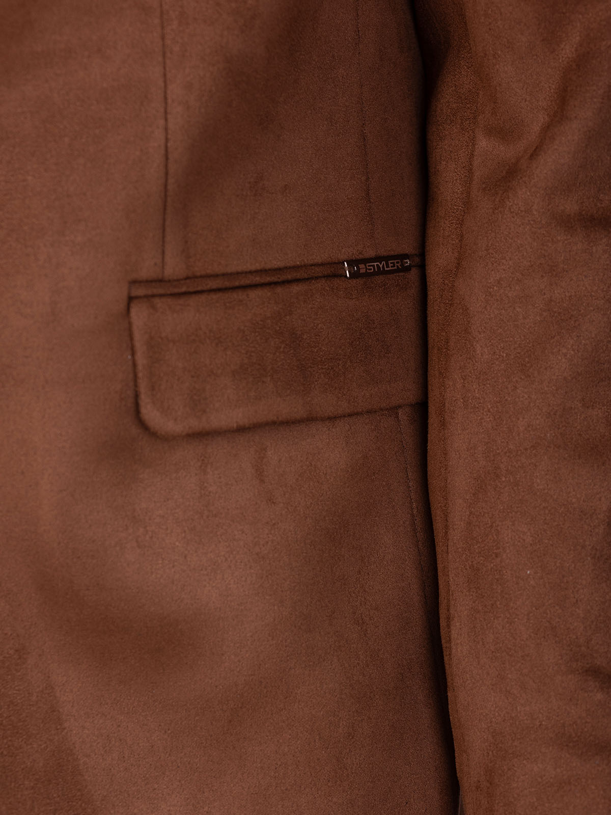 Mens jacket in brown suede - 61109 € 139.48 img4