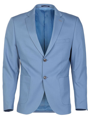 Εφαρμοσμένο σακάκι σε γαλάζιο χρώμα-61239-€ 128.79