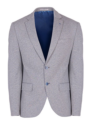 Mens jacket in bluegray houndstooth - 61243 - € 148.48