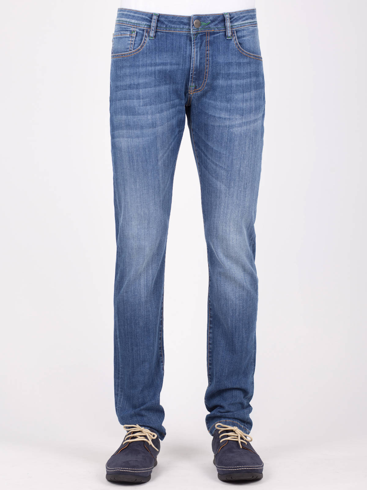 Blugi bărbați de culoare albastru mediu  - 62133 € 27.56 img1