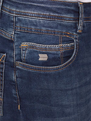 Mid blue jeans with trit effect - 62156 € 78.18 img2