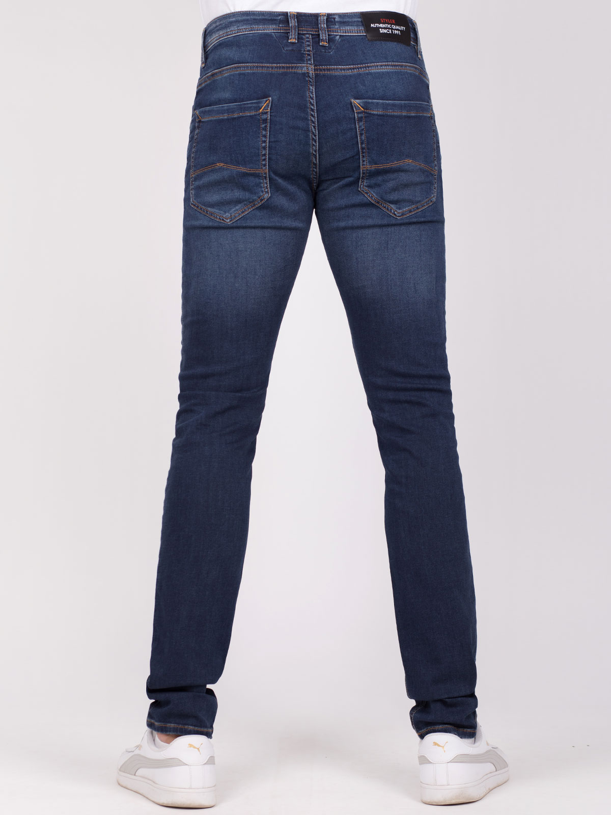 Mid blue jeans with trit effect - 62156 € 78.18 img3