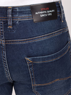 Mid blue jeans with trit effect - 62156 € 78.18 img4
