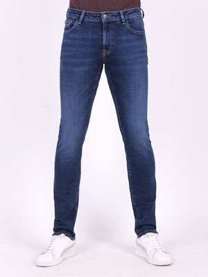 Slim fit jeans with trit effect-62172-€ 78.18