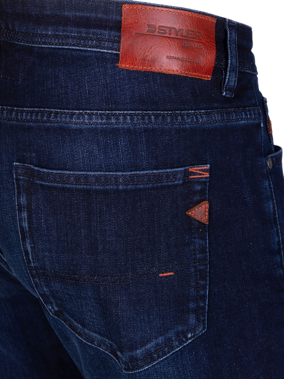 Slim fit jeans in dark blue denim - 62178 € 78.18 img4