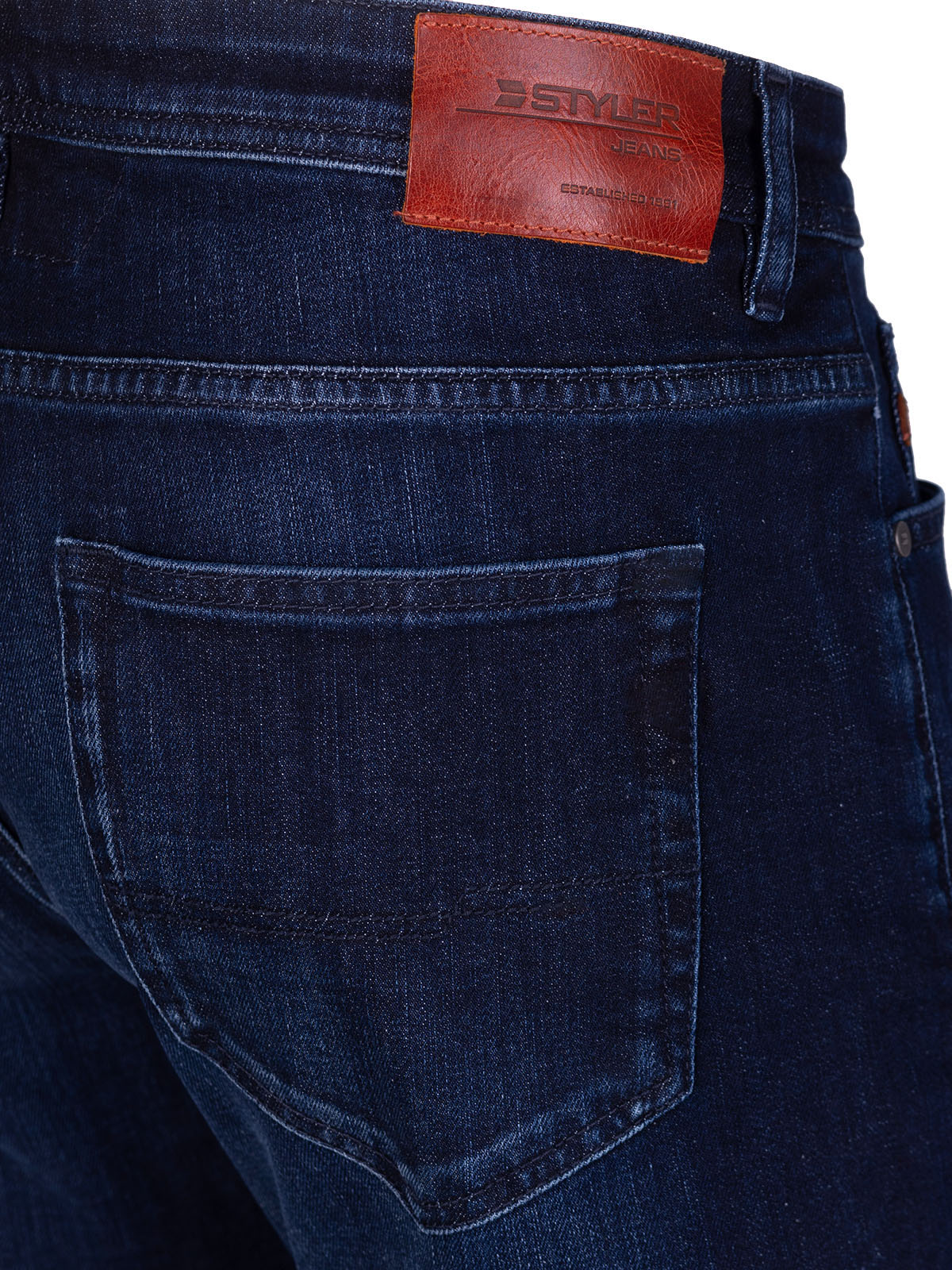 Slim fit jeans in dark blue denim - 62181 € 78.18 img4