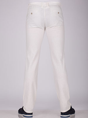 Pantaloni de in alb pentru bărbați - 63084 € 11.25 img2