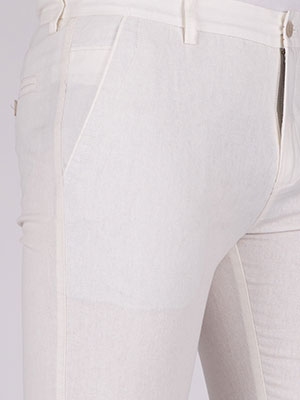 Pantaloni de in alb pentru bărbați - 63084 € 11.25 img3