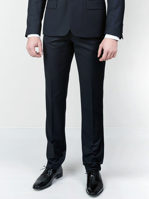 Formal men's trousers in dark blue - 63119 - € 30.93