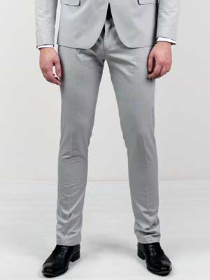 Pantaloni eleganti gri deschis - 63147 - € 16.31