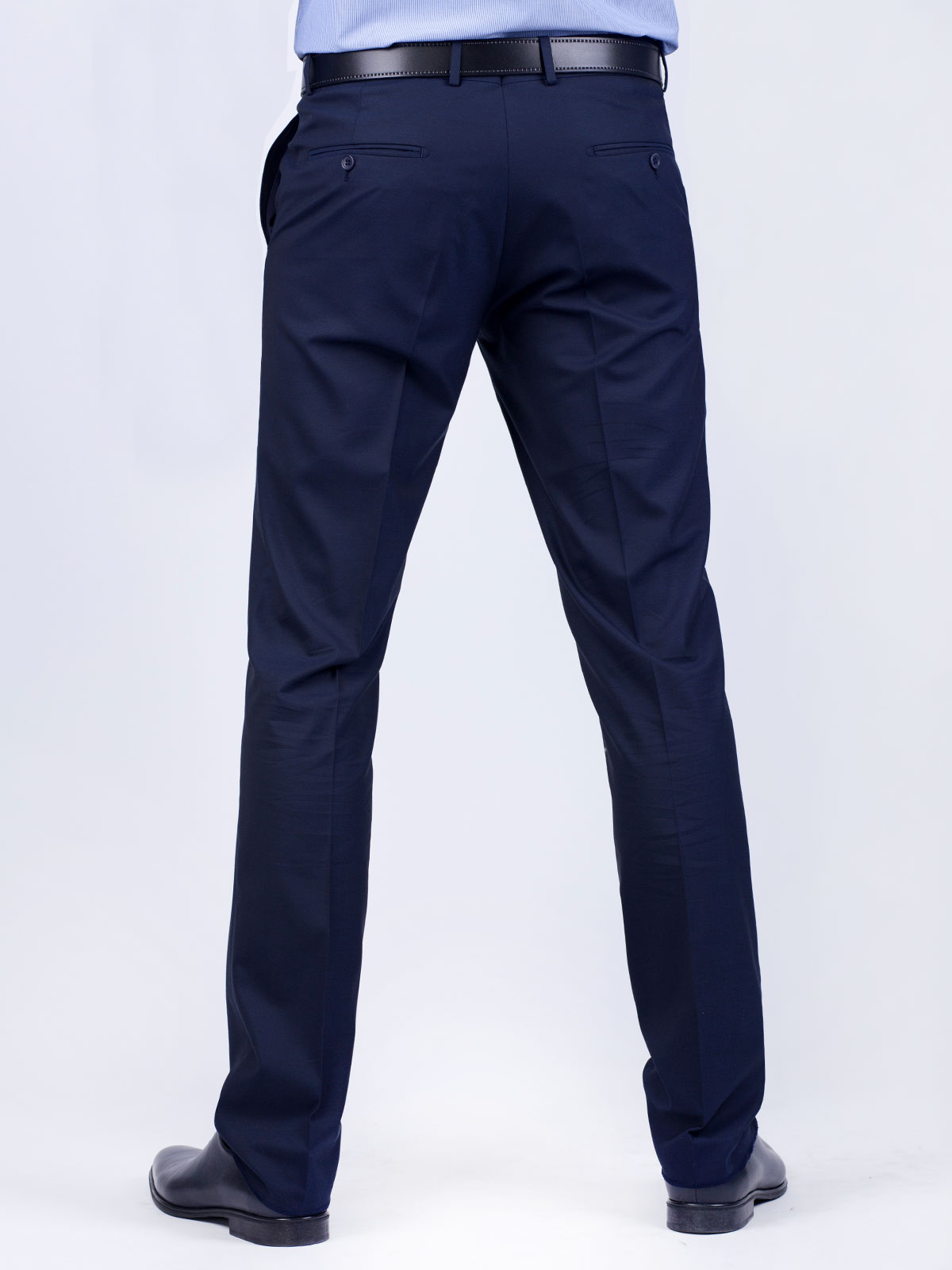 Κομψό παντελόνι βισκόζης σε σκούρο μπλε - 63159 € 24.75 img2