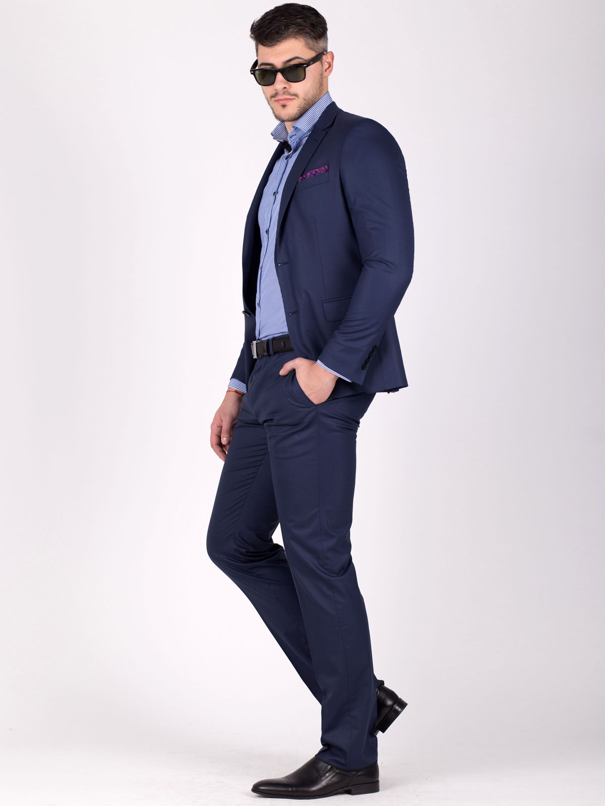 Elegant trousers in navy blue - 63185 € 30.93 img3