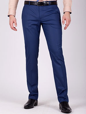 Κλασικό μπλε παντελόνι - 63186 - € 30.93