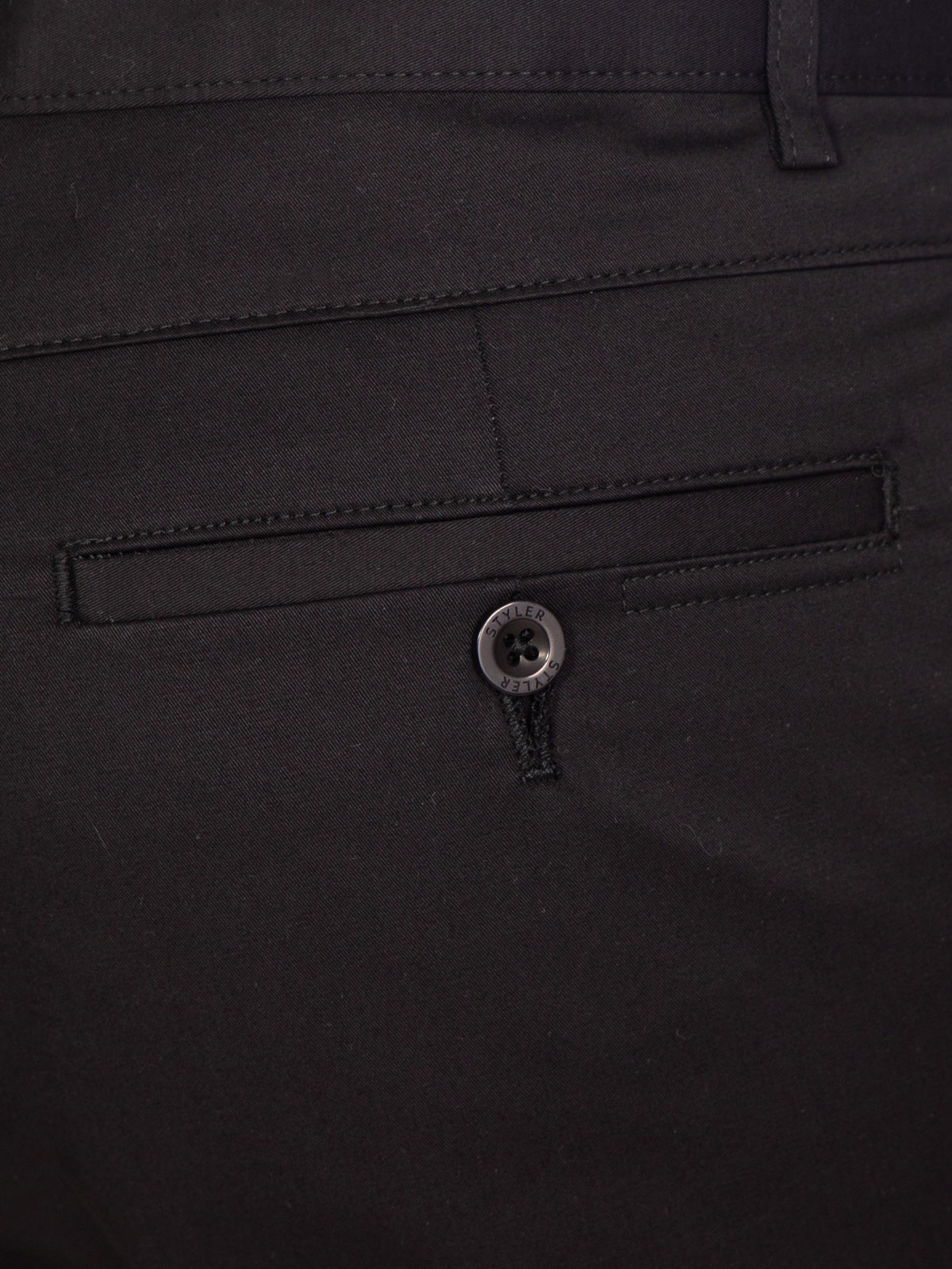 Σπορ κομψό παντελόνι σε μαύρο χρώμα - 63190 € 44.43 img4