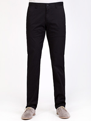  pants in black cotton with elastane  - 63229 - € 11.25
