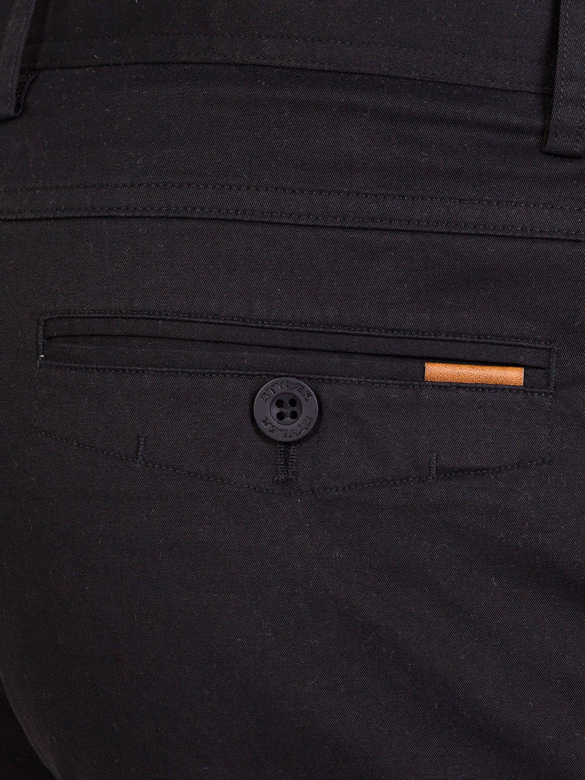  παντελόνι σε μαύρο βαμβάκι με ελαστάνη  - 63229 € 11.25 img4