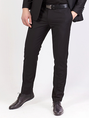  κομψό κλασικό παντελόνι σε μαύρο  - 63301 - € 52.87