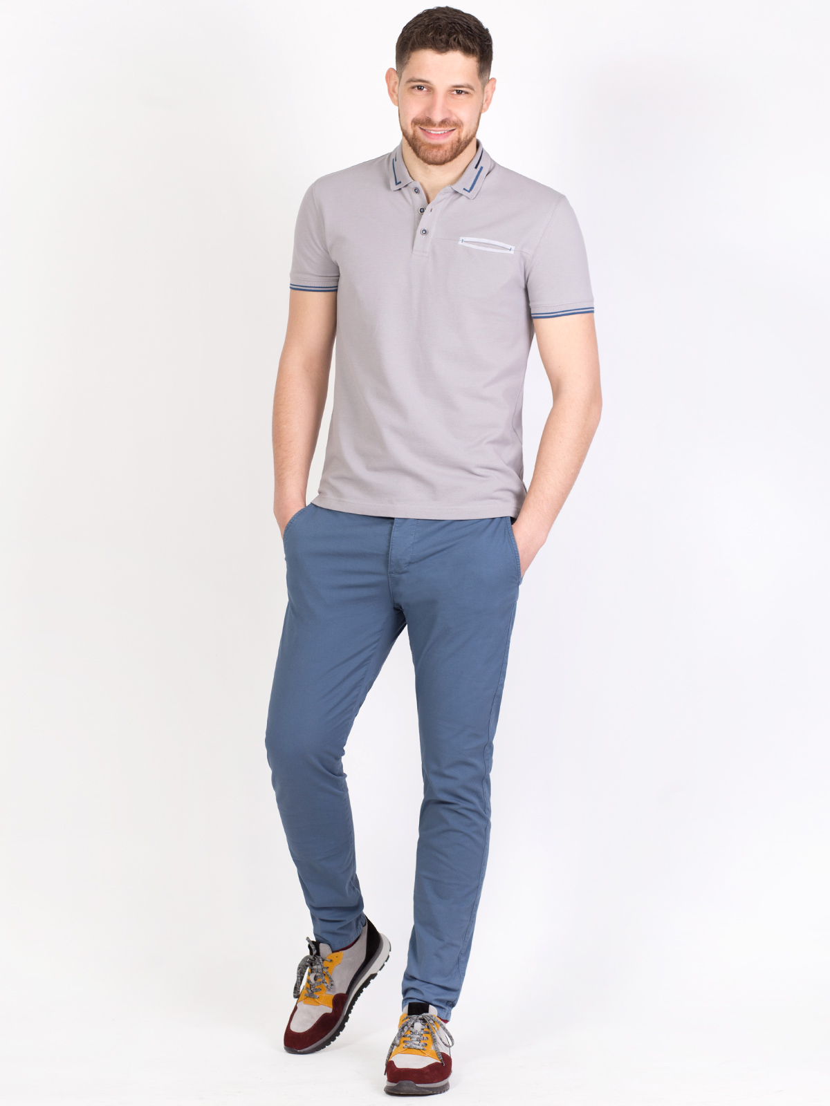 Fitted trousers in light blue - 63312 € 49.49 img2