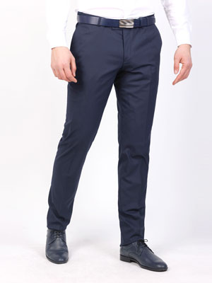 Pantaloni formali în albastru-63334-€ 71.99