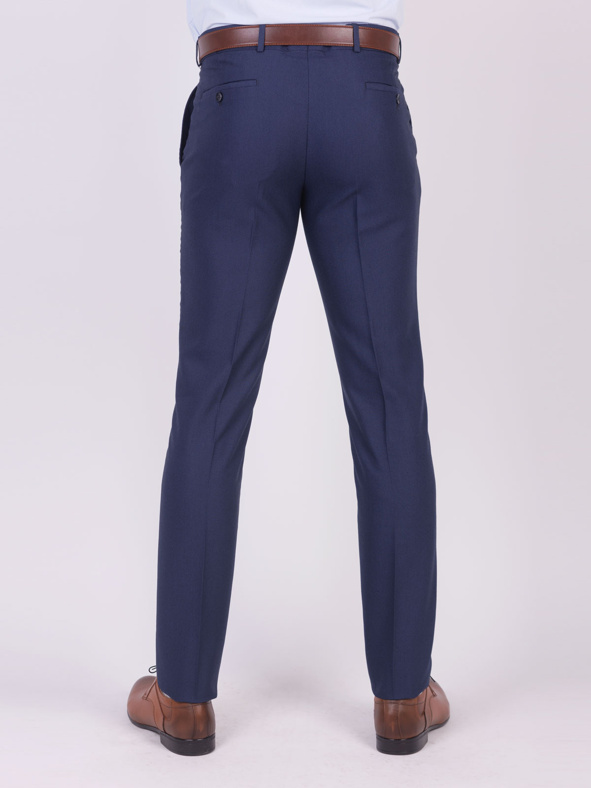 Navy suit pants in virgin wool | Tailor Store®