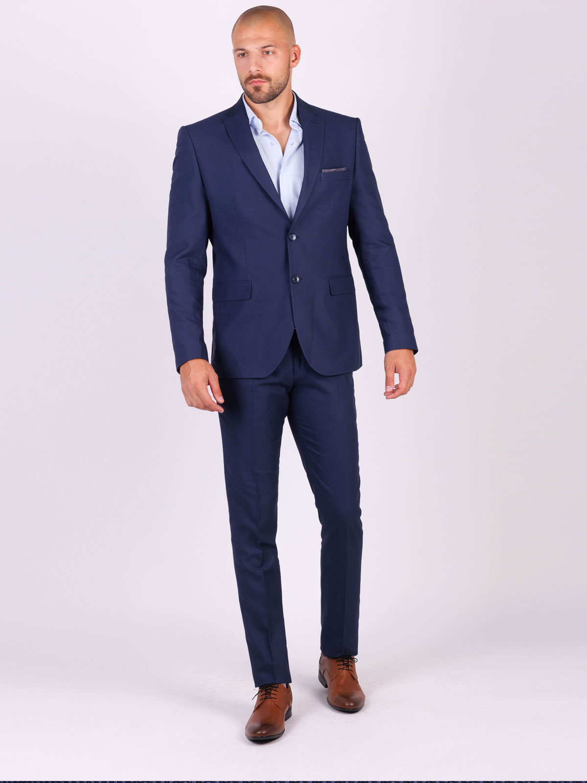 Pantaloni eleganti albastru inchis - 63336 € 62.99 img4