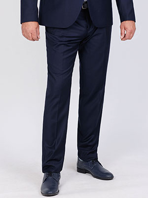 Κομψό παντελόνι σε μπλε χρώμα max-63339-€ 62.99