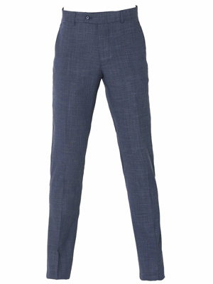 Κομψό παντελόνι σε μπλε μελανζέ-63340-€ 62.99