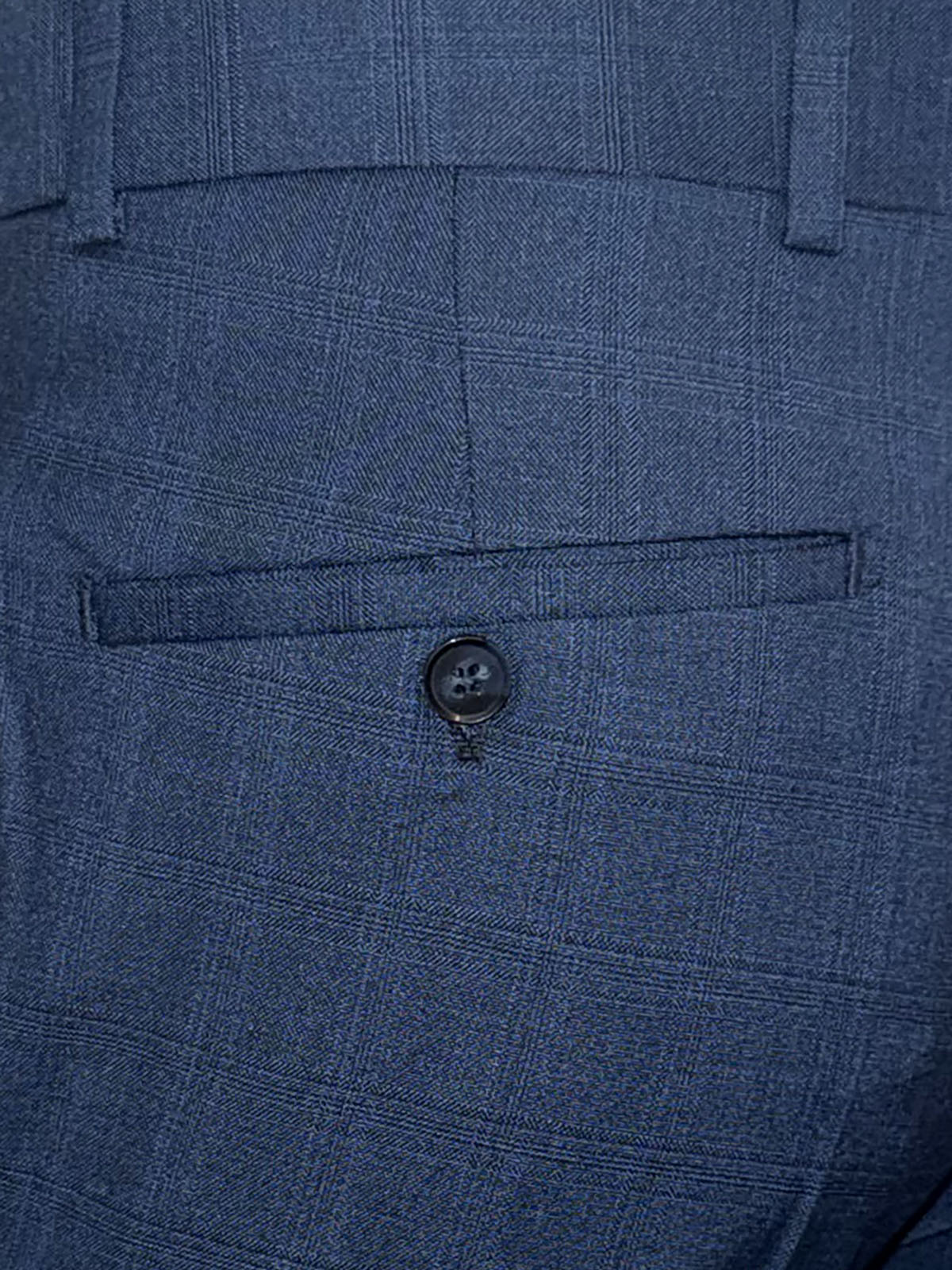 Classic dark blue checked trousers - 63347 59.00 € img3