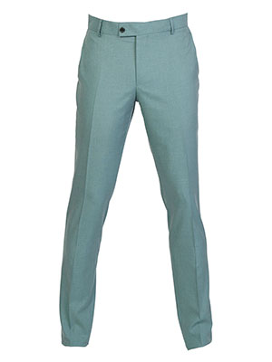 Mens trousers in light green melange-63679-€ 62.99