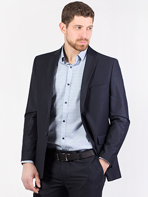  fitted dark blue classic jacket -64111-€ 107.98