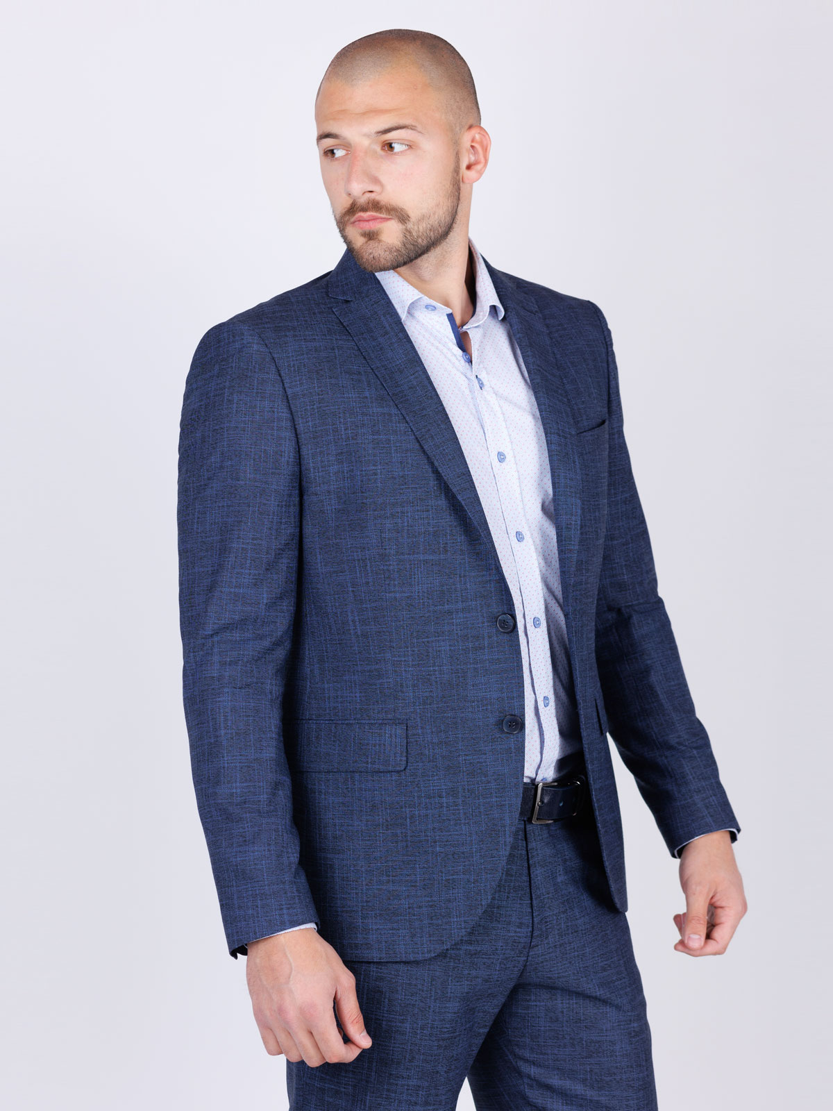 Blazer în albastru închis  carouri - 64124 € 61.30 img1