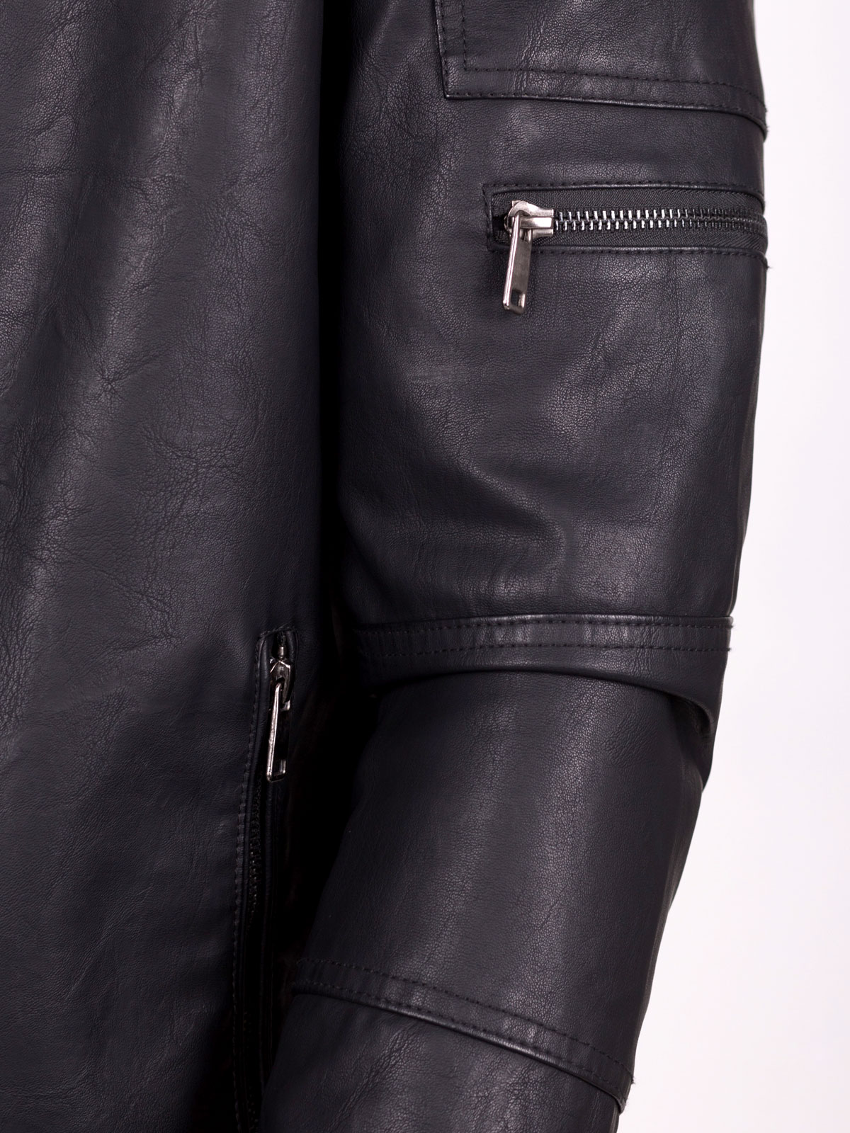 Black eco leather jacket - 65107 € 65.80 img2