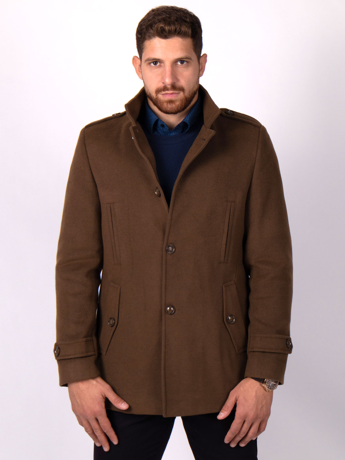 Camel coat with wool - 65108 € 111.36 img3