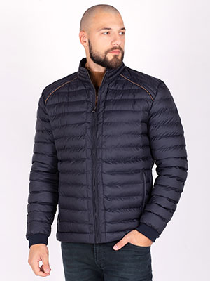 item:Mens blue jacket with brown accent - 65113 - € 111.36