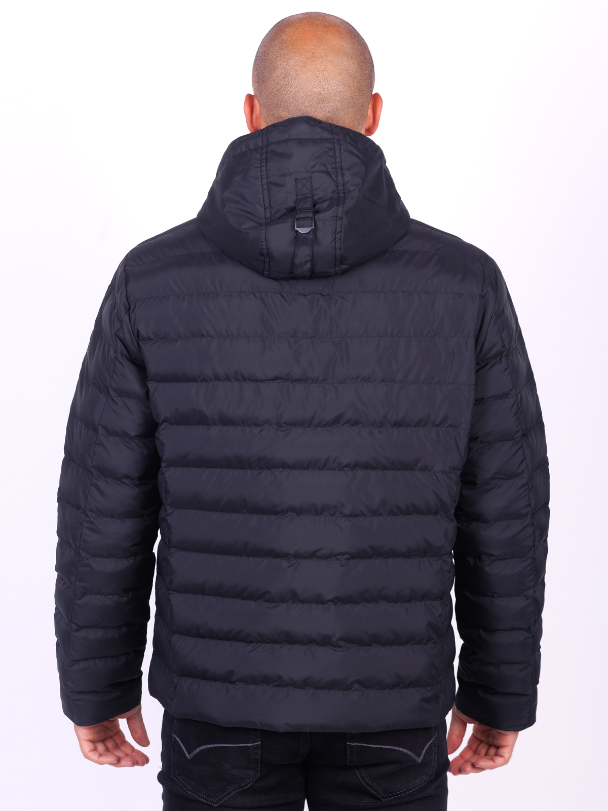 Black quilted jacket with hood - 65116 € 100.67 img2