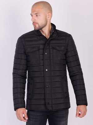 Χειμερινό μπουφάν σε μαύρο χρώμα - 65118 - € 104.61