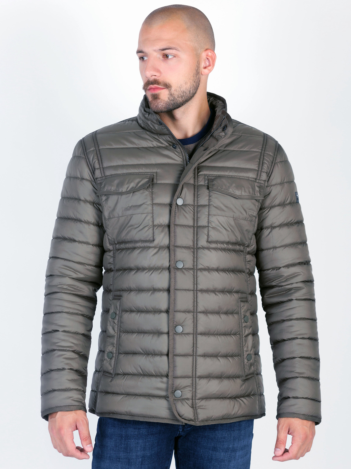 Mens khaki winter jacket - 65121 € 104.61 img3