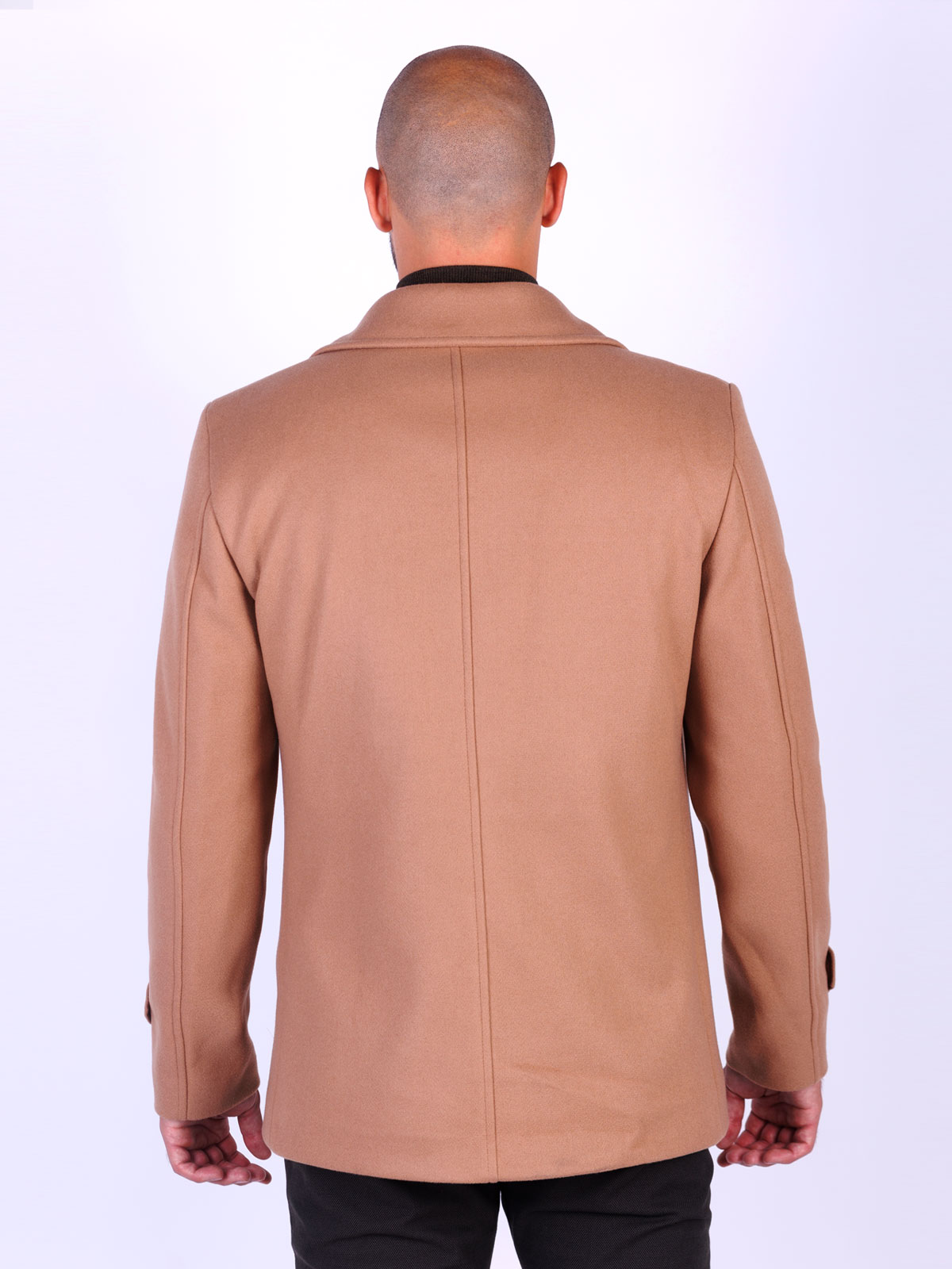 Ανδρικό παλτό σε καμηλό χρώμα - 65127 € 83.80 img2