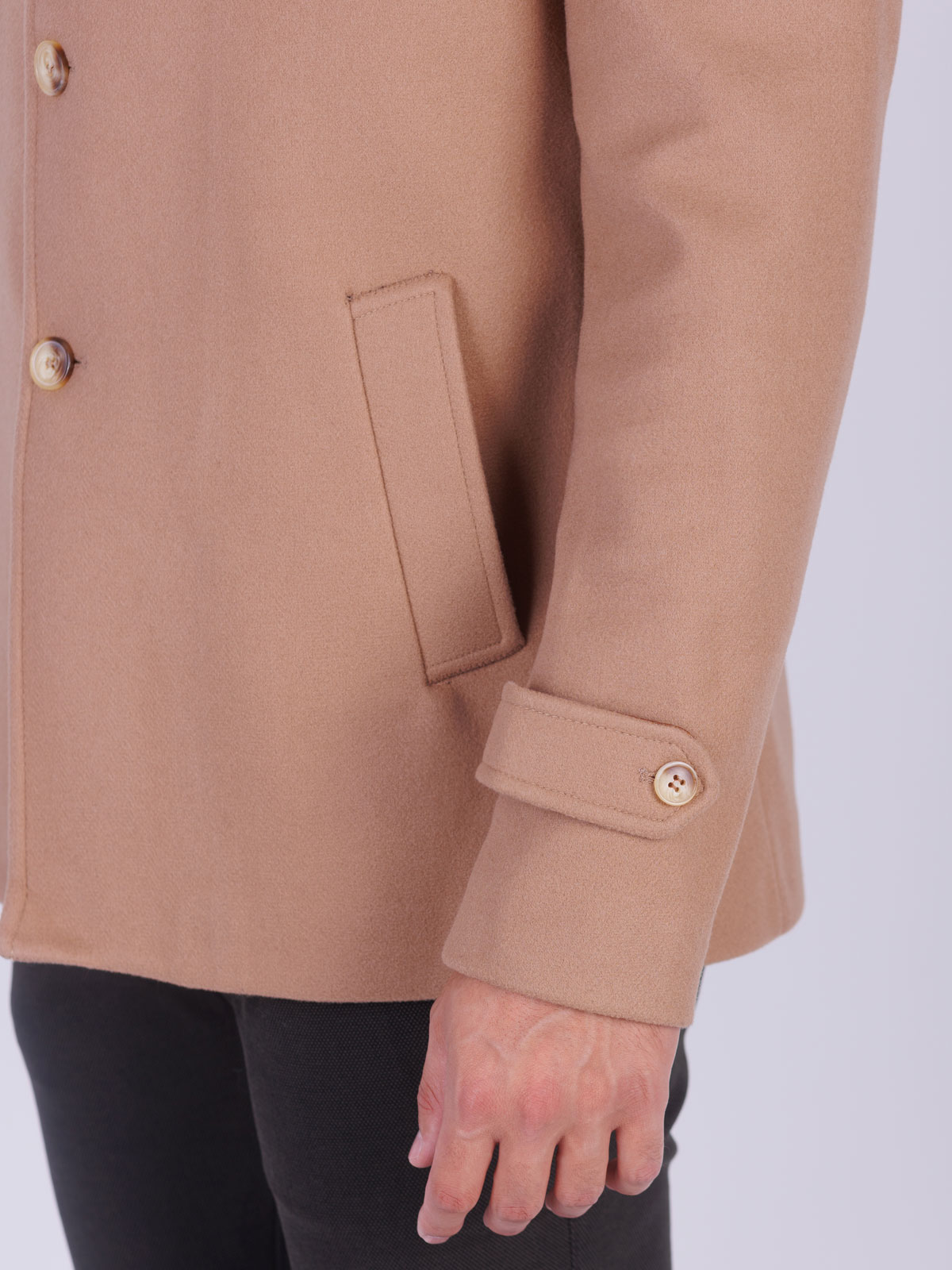 Ανδρικό παλτό σε καμηλό χρώμα - 65127 € 83.80 img3