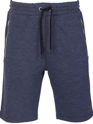Short sport trousers in blue melange-67082-€ 33.18