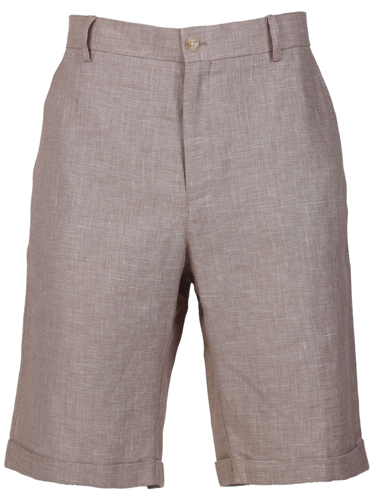 Linen shorts in beige melange - 67096 € 47.24 img1