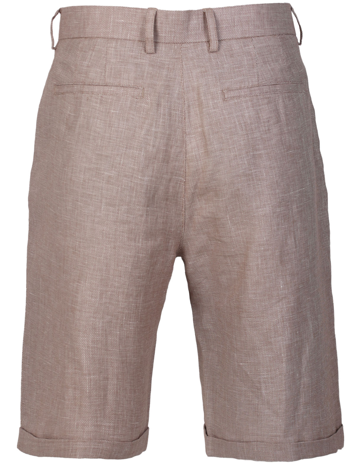 Linen shorts in beige melange - 67096 € 47.24 img2