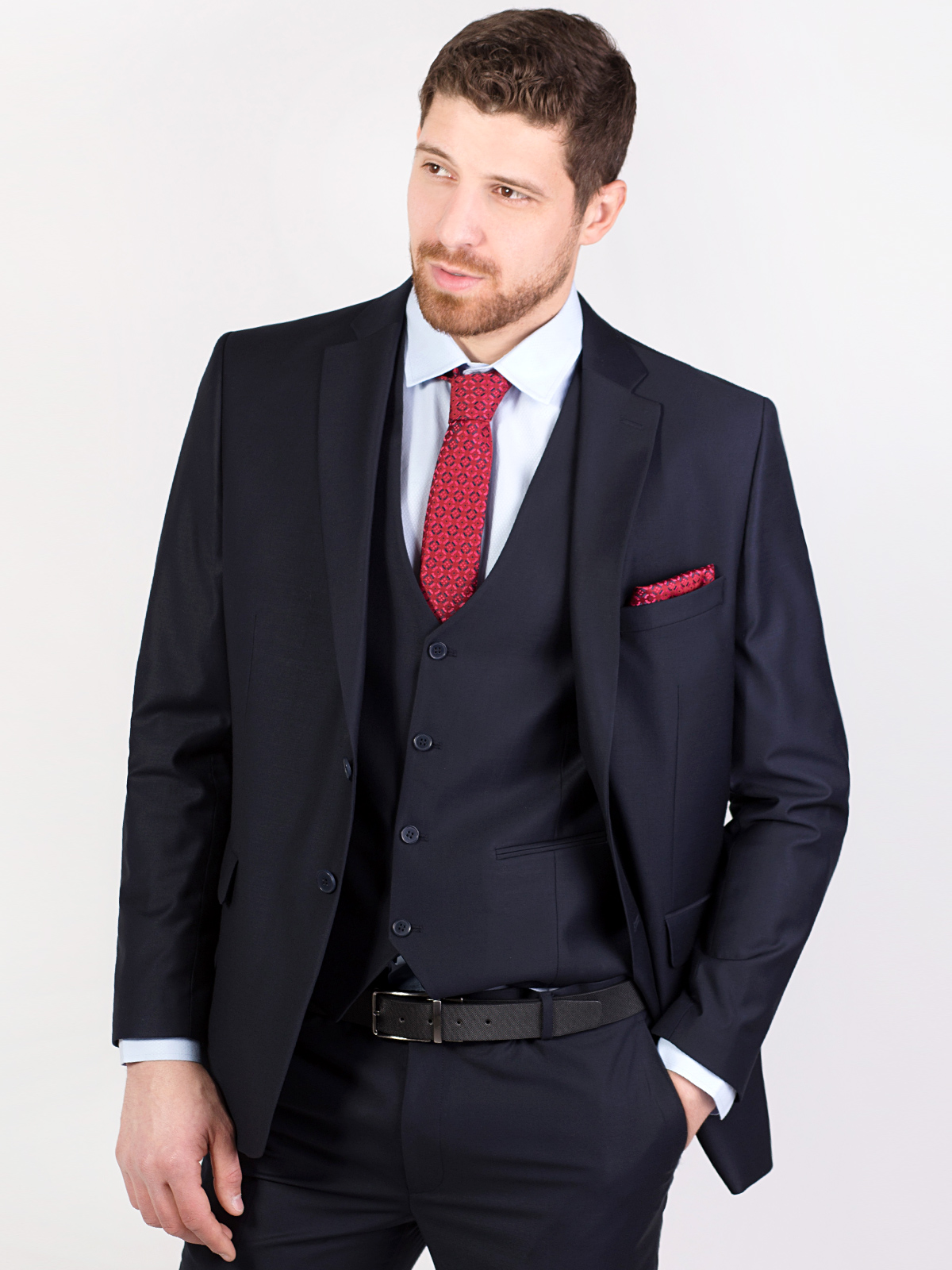  3 piece suit in dark blue  - 68052 € 185.60 img2