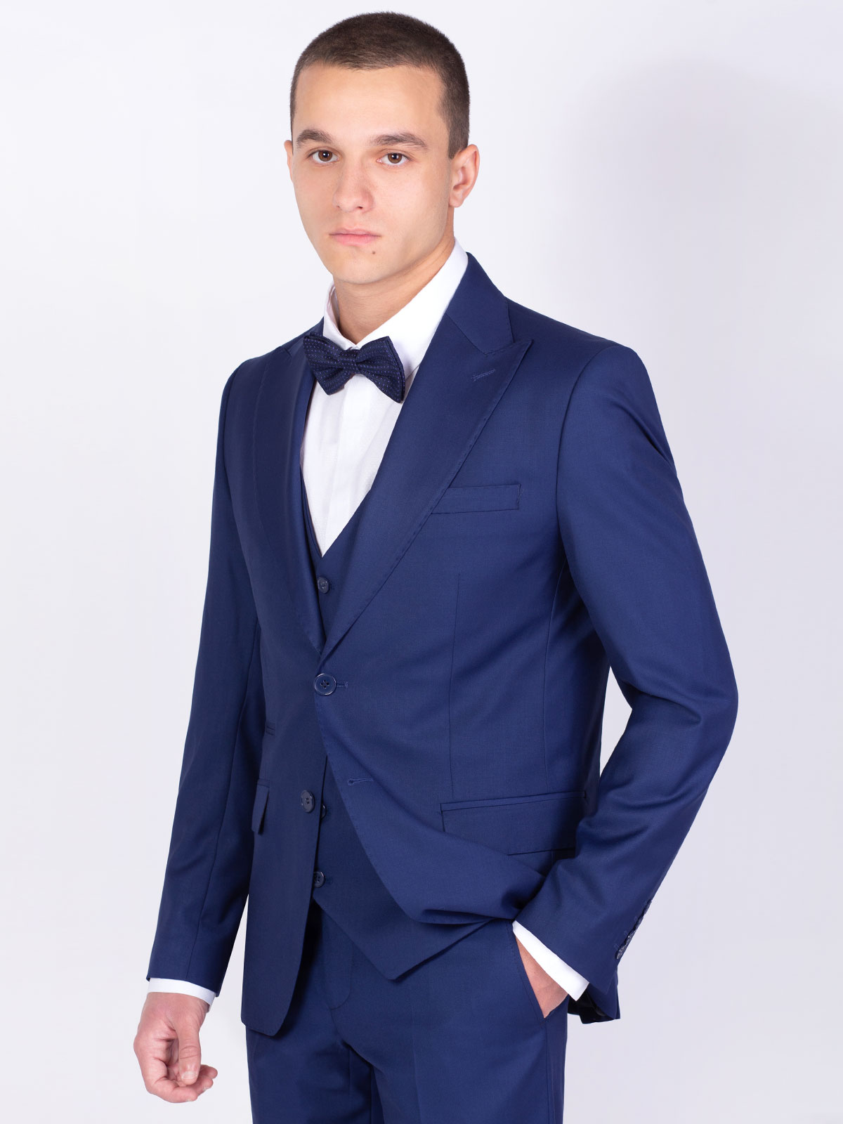 Elegant navy three piece suit - 68055 € 233.97 img3