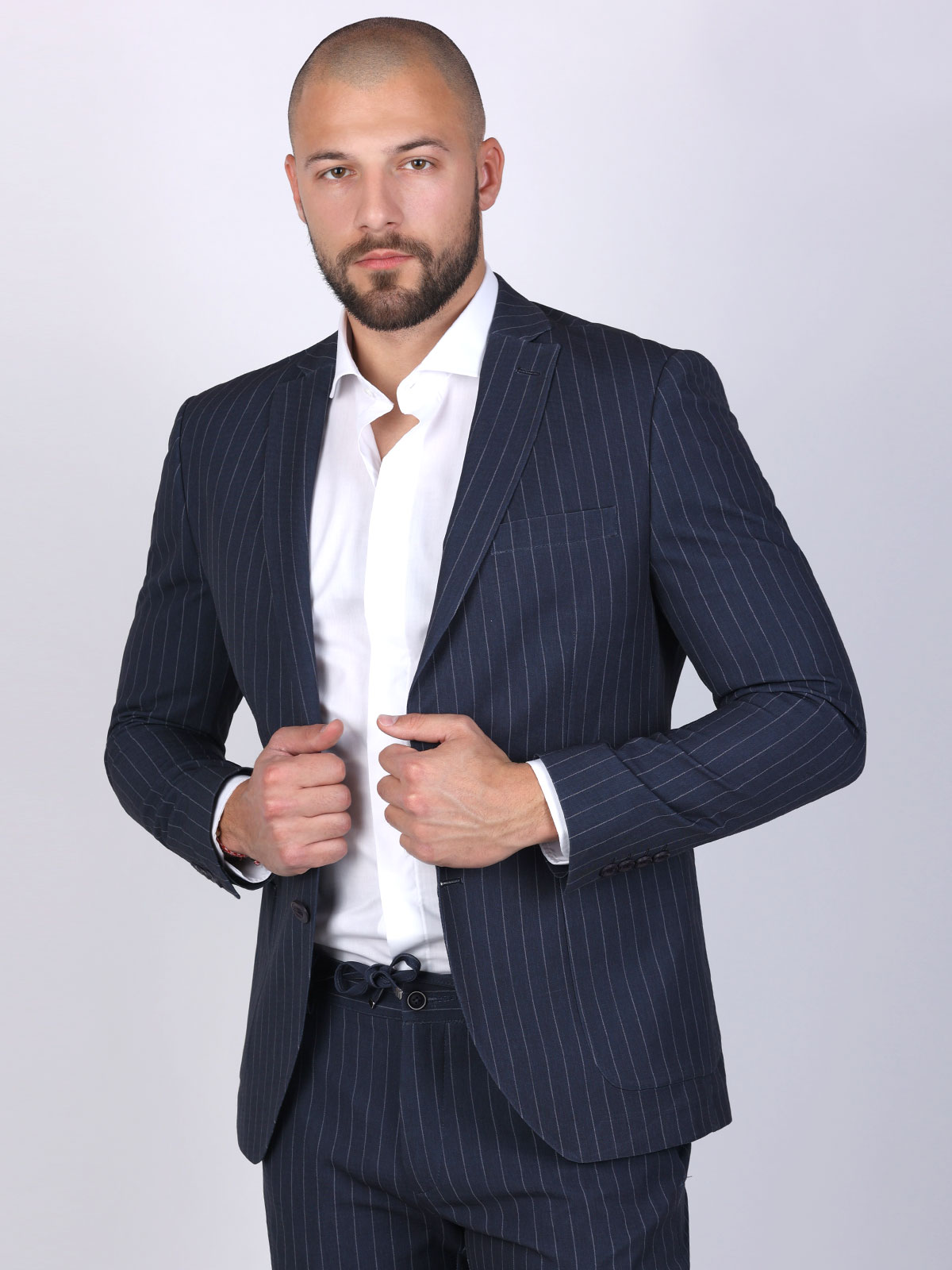 Suit from two parts blue stripe - 68064 € 201.91 img2