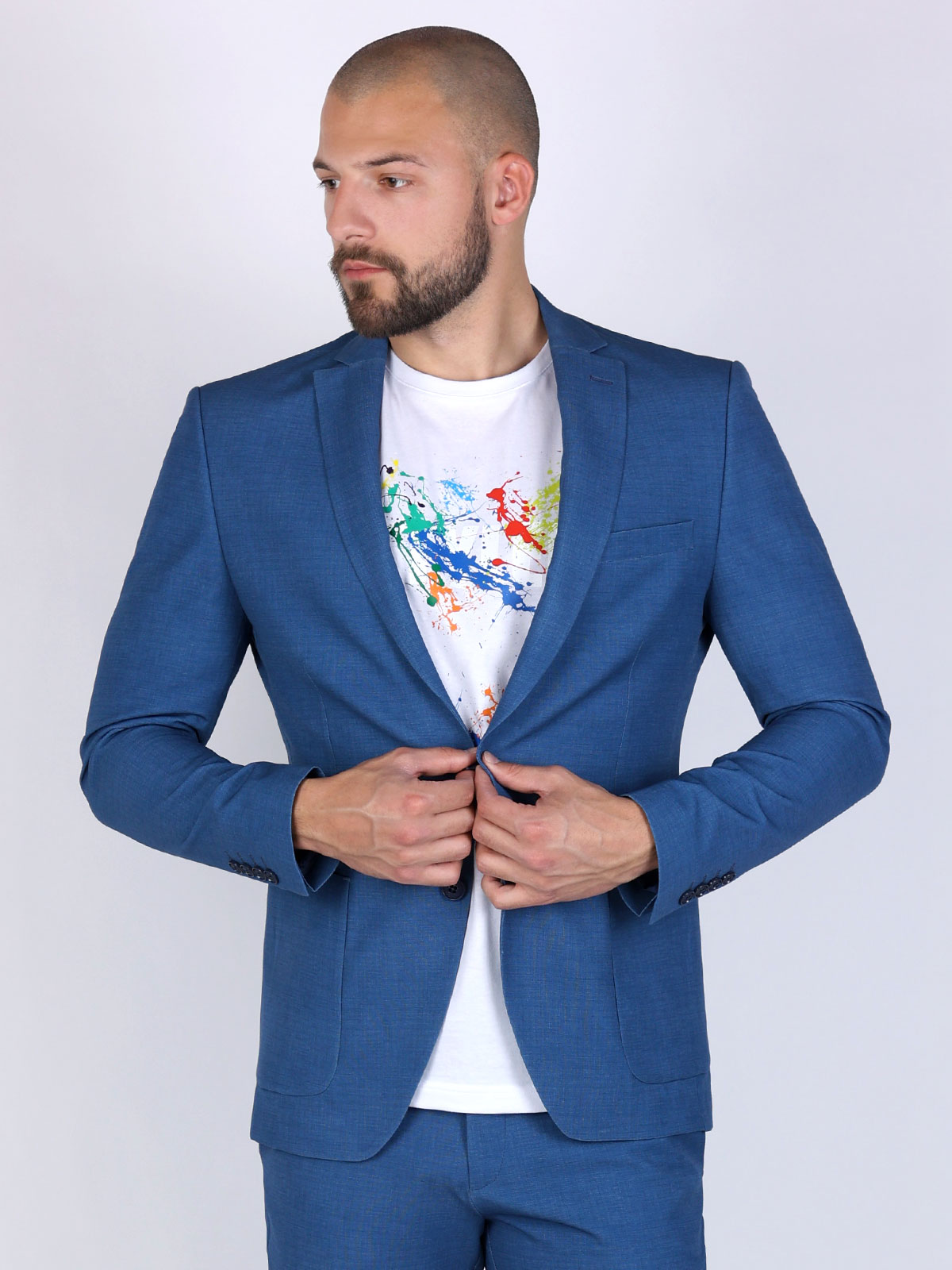 Twopiece suit in blue color - 68065 € 201.91 img3